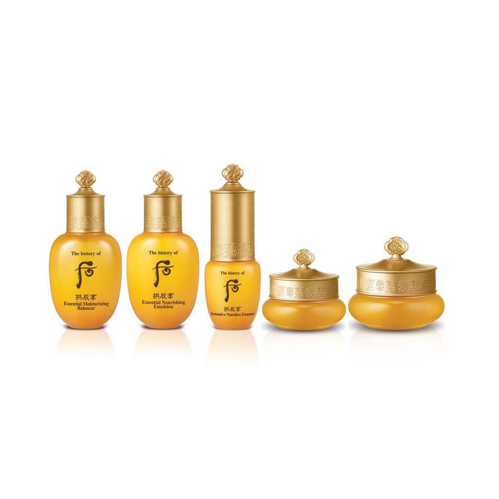 [HB Gift] Bộ dưỡng ẩm chống lão hóa Đông y The history of Whoo Gongjinhyang 5pcs