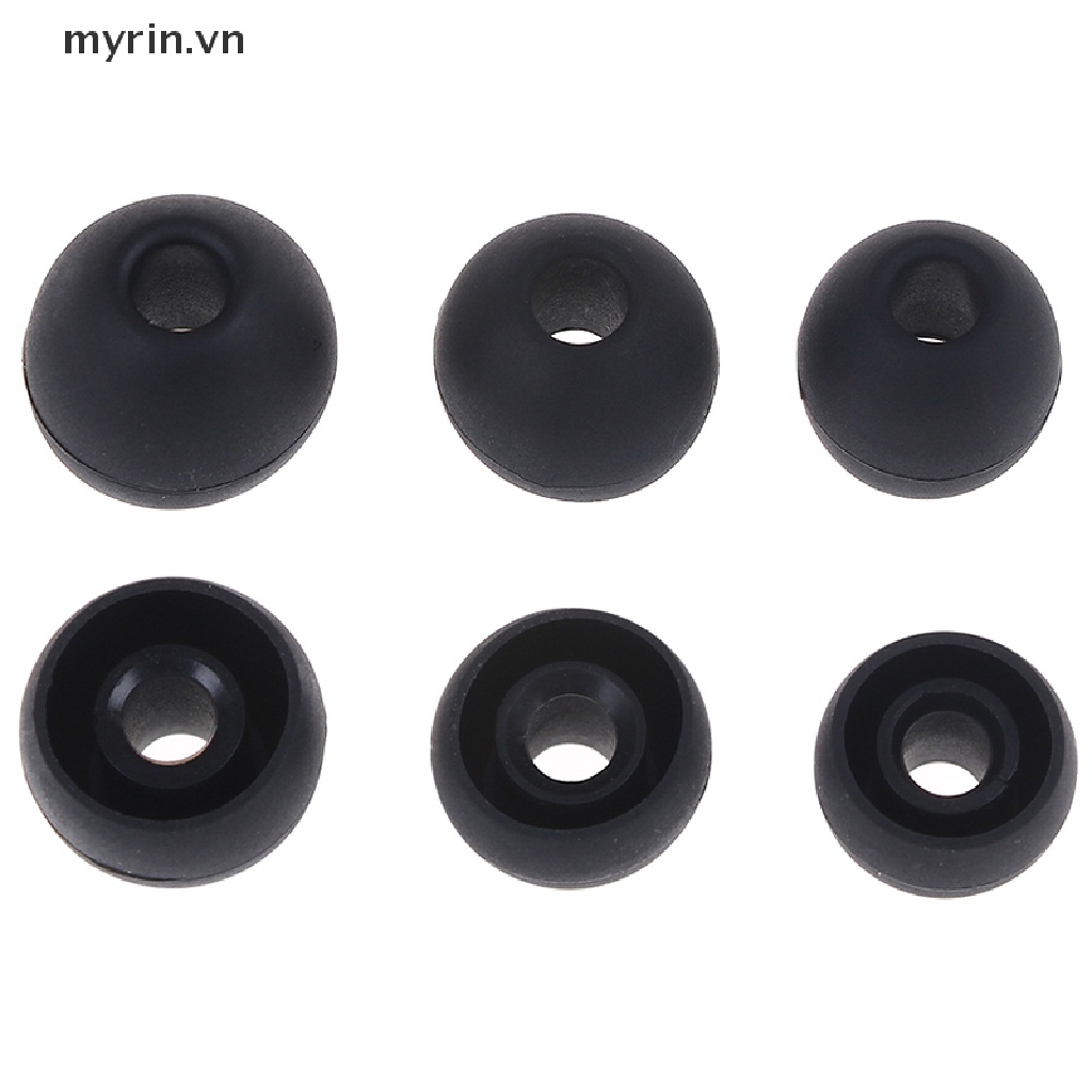 Set 6 Cặp Nút Tai Nghe Nhét Tai Bằng Cao Su silicone / 2 * (S + M + L)