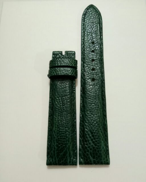 DÂY ĐỒNG HỒ DA ĐÀ DIỂU MÀU XANH RÊU các size từ 10mm- 20mm