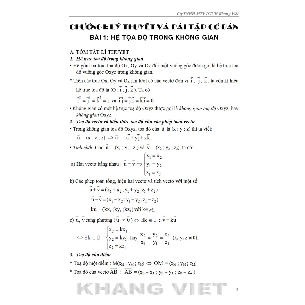 Sách - Bí Quyết Tiếp Cận Hiệu Quả Kì Thi Thpt Quốc Gia Hình Học Giải Tích Không Gian - Sách Toán Tự Luận