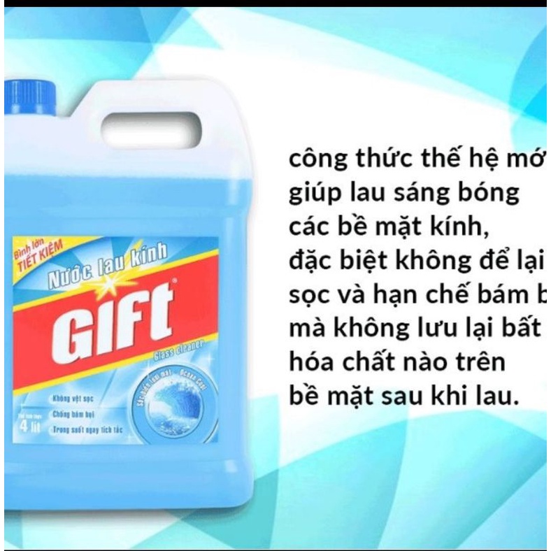 Nước lau kính Gift (loại can 4L hoặc chai 580ml)