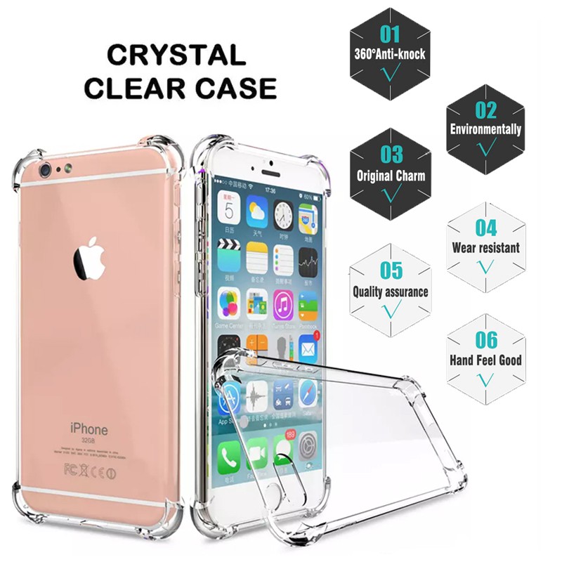 Ốp lưng trong suốt dành cho Iphone X XR XS Max 8 7 6 6s Plus Samsung Note 8 S9 S8 Plus | BigBuy360 - bigbuy360.vn