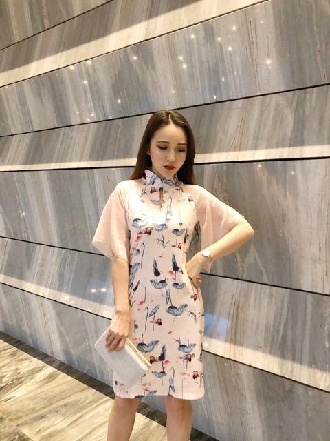 (ORDER) Sườn xám tay cánh dơi (ảnh thật ở cuối) | BigBuy360 - bigbuy360.vn