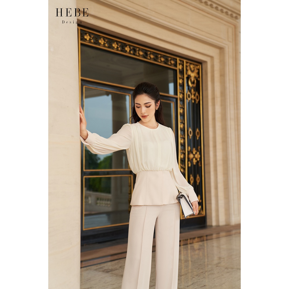 Sét đồ công sở áo sơ mi, quần xuông_HebeDesign_thời trang công sở.