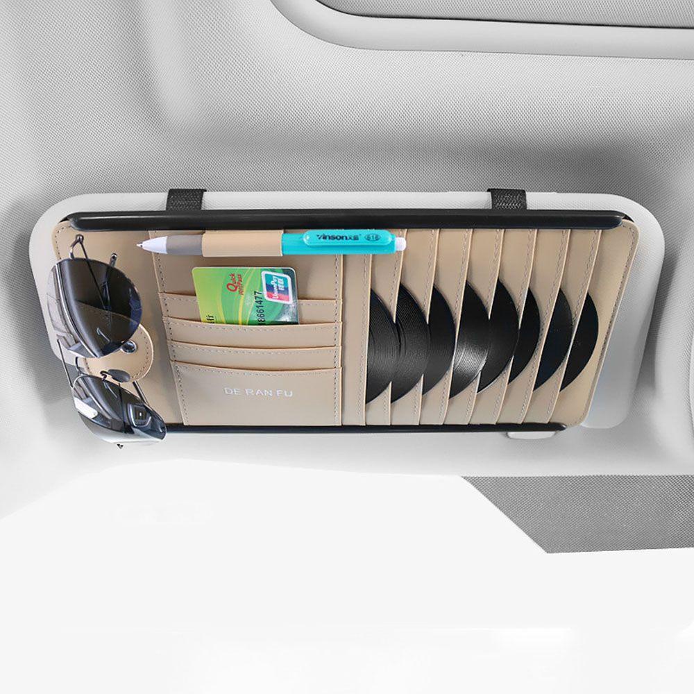 Túi Da Đựng Đĩa CD / Kính Mát Kẹp Tấm Che Nắng Xe Hơi