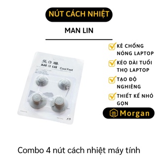 [1 ĐỔI 1] Chân Đế Laptop - Combo 4 Nút Tản Nhiệt Cho Máy Tính Xách Tay, Chống Trượt 4858