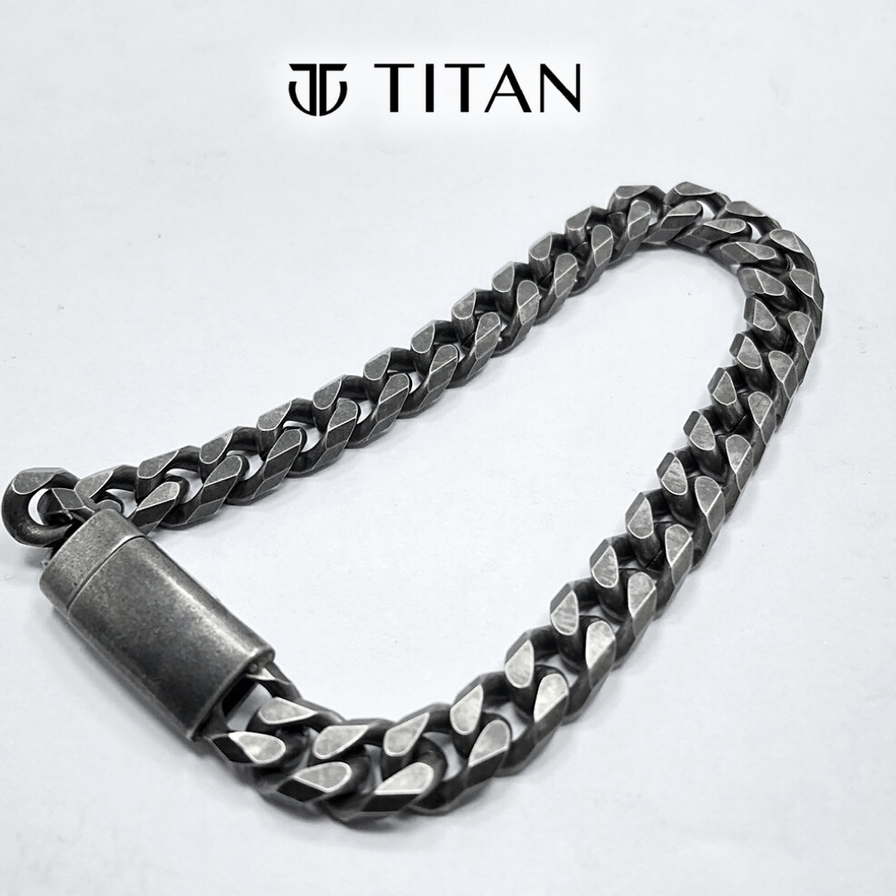 Lắc tay nam bụi bặm cá tính Khắc Tên nam châm, Vòng tay thời trang unisex TITAN màu bạc 925 không gỉ, quà nữ tặng nam