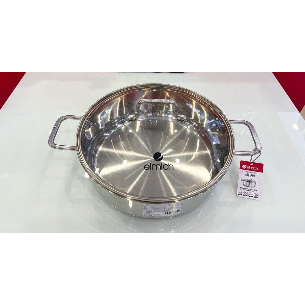Nồi lẩu inox 3 đáy Elmich El-3850 size 26cm