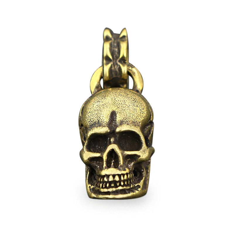 Mặt dây chuyền đồng thau kiểu đầu lâu thời trang