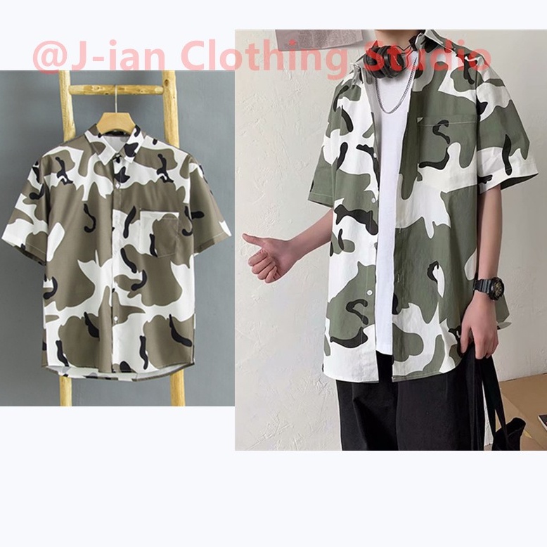 Áo Sơ Mi Nam Ngắn Tay In Hoa Phong Cách Hawaii Mùa Hè