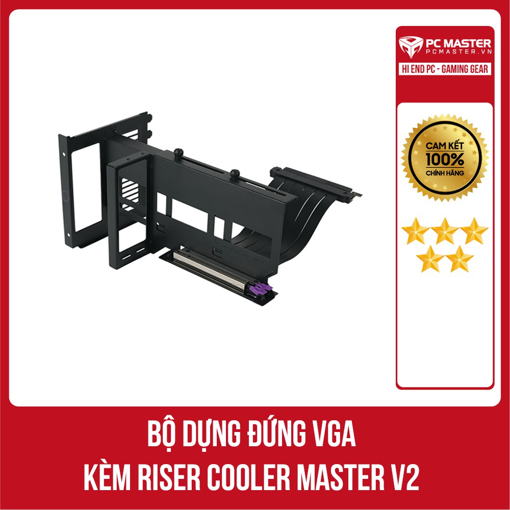 Bộ giá đỡ dựng VGA kèm Riser Cooler Master V2 hàng chính hãng