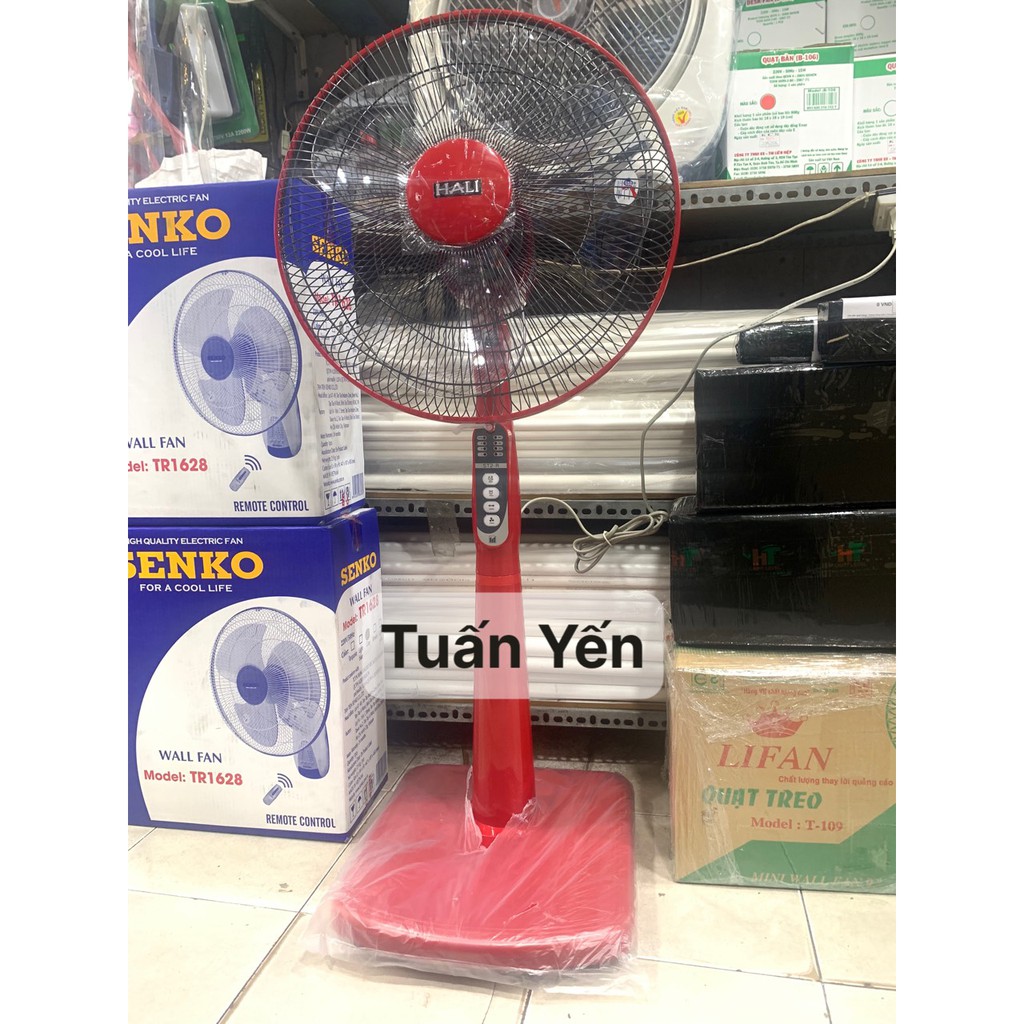 QUẠT ĐIỆN ĐỨNG HALI ĐIỀU KHIỂN MÀU ĐỎ MẬN, XÁM 3 CÁNH,THIẾT KẾ TINH SẢO, MÁY CHẠY CỰC ÊM- BẢO HÀNH 1 NĂM - BỀN BỈ VỚI TH