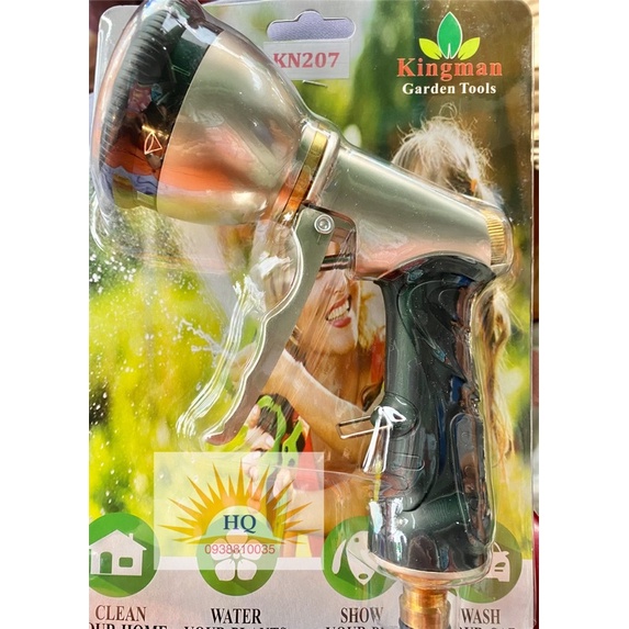 Vòi xịt nước kim loại đa năng - Rửa xe - Tưới cây - Rửa sân vườn