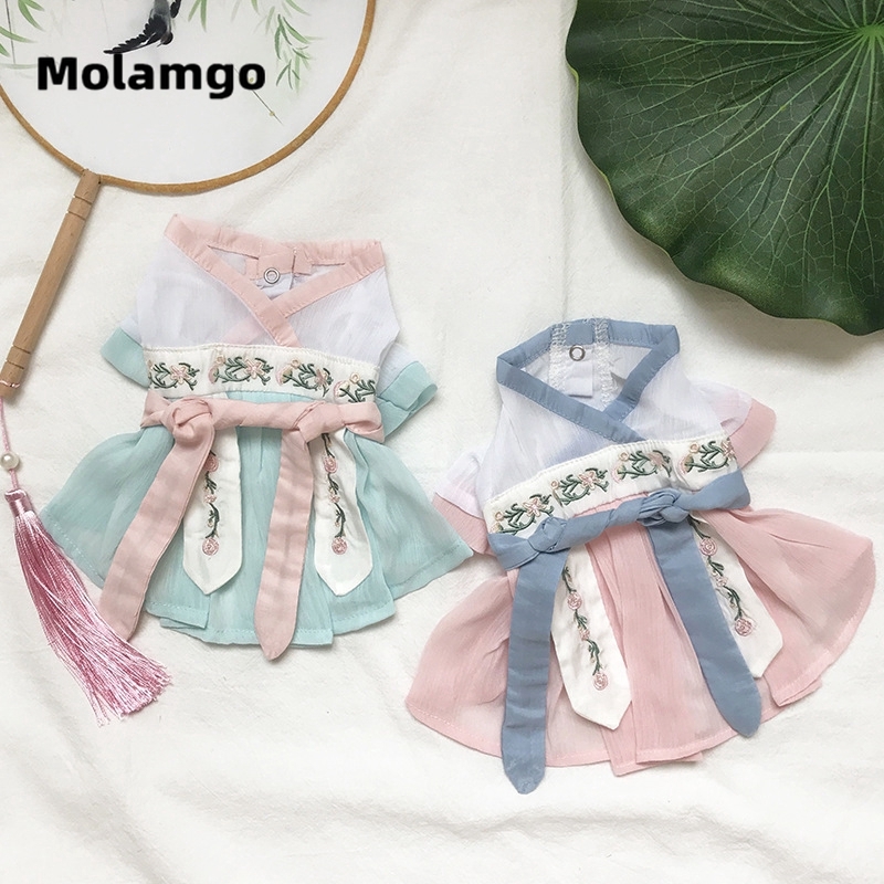 Bộ Hán Phục phong cách Trung Hoa cho thú cưng