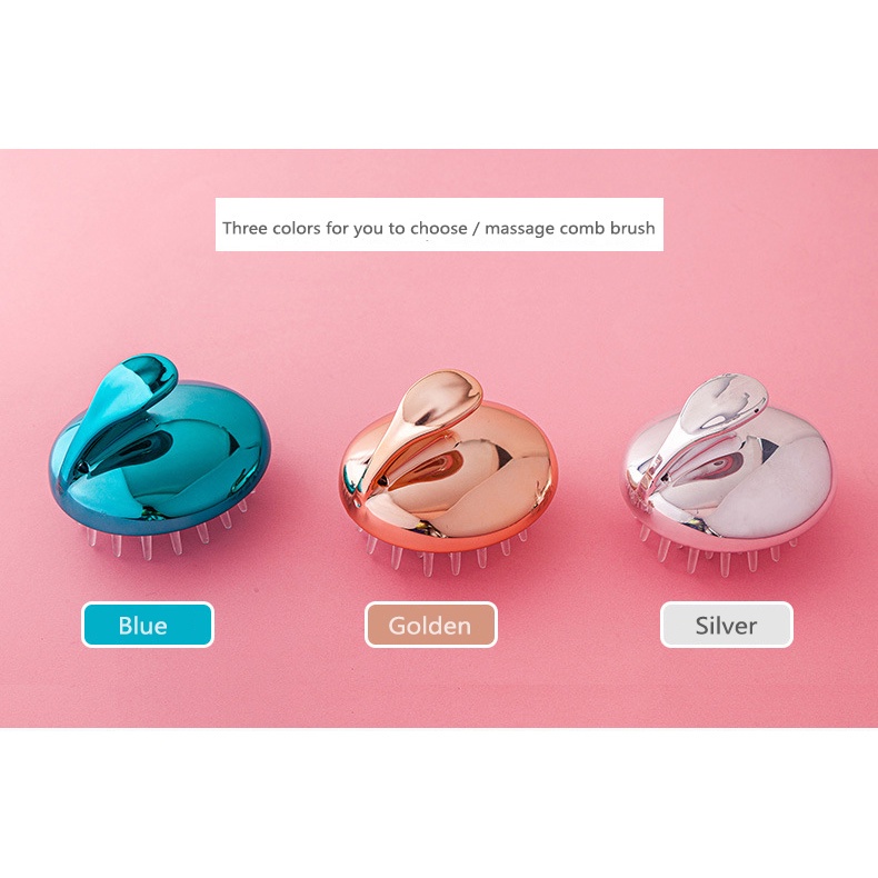 Lược Silicone Mát Xa Da Đầu Và Gội Đầu Chống Gàu Đa Năng