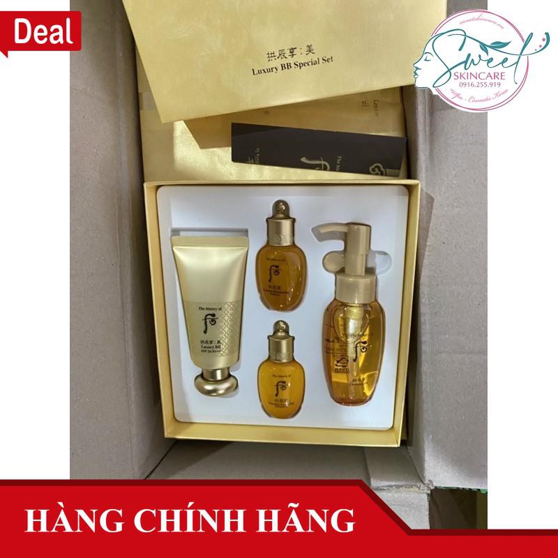 Kem Nền Trang Điểm Whoo Gongjinhyang Mi Luxury BB Cream 45ml   [whoo vàng]