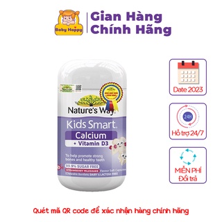 Nature's Way Kids Smart Calcium + Vitamin D3 Burstlets - Hỗ trợ phát triển chiều cao
