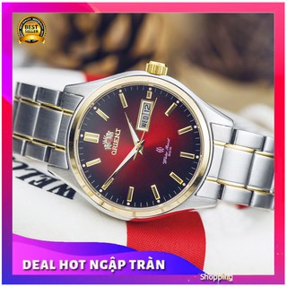 Đồng Hồ Cơ Nam Orient Water Resist Mặt Đỏ Classic Máy Cơ Tự Động Automatic