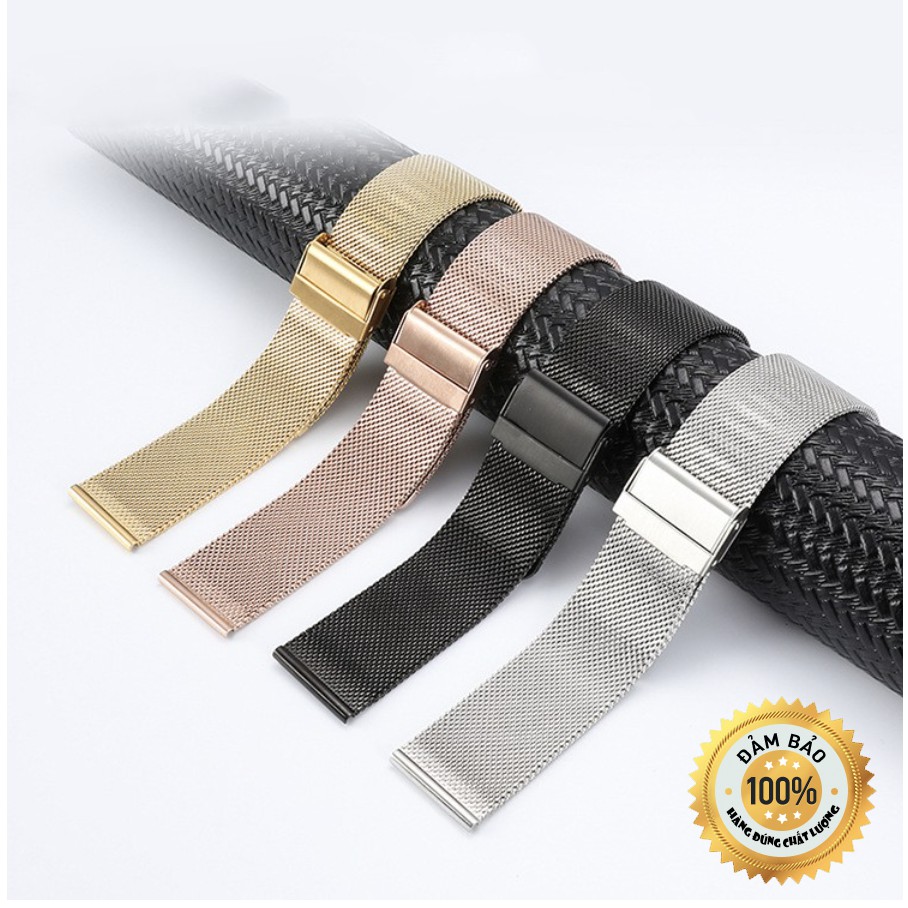 [Tặng Chốt Đồng Hồ] Dây Đồng Hồ Lưới Thép - Dây Đồng Hồ Kim Loại