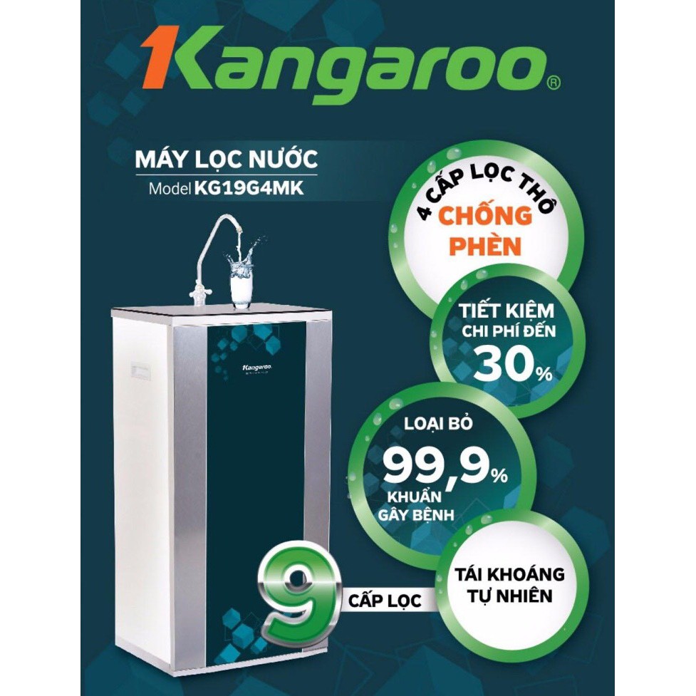 Máy Lọc Nước RO KANGAROO KG19G4MK vỏ VTU .QK