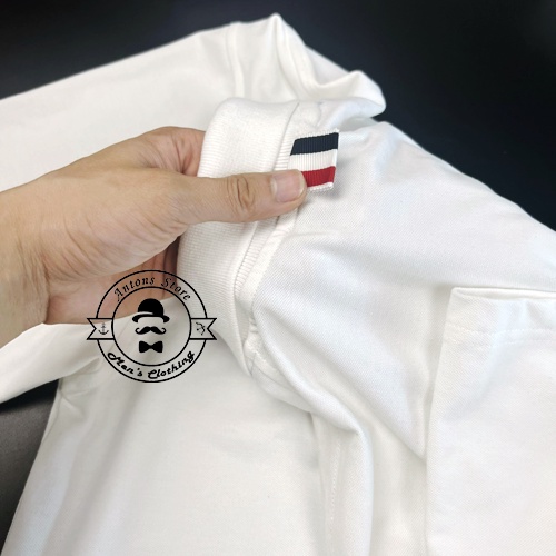Áo Phông Polo Thom Browne Có Túi