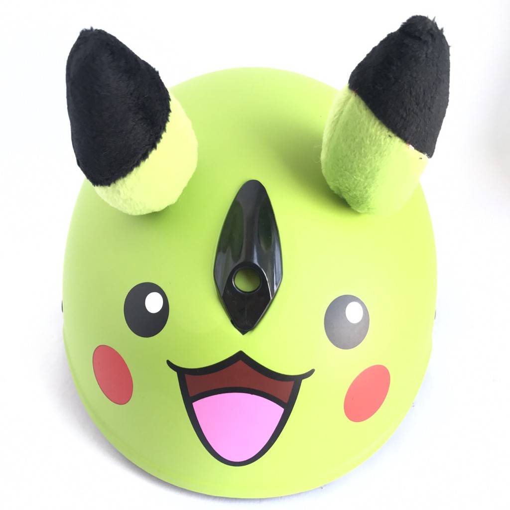 Mũ bảo hiểm trẻ em V&amp;S Helmet Pikachu xanh lá