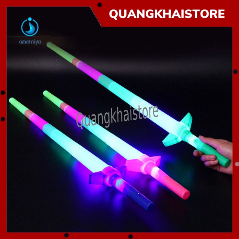 Thanh Kiếm Đồ Chơi,Gậy phát sáng 4 Đoạn Có Đèn LED Phát Sáng Dành Cho Trẻ Em