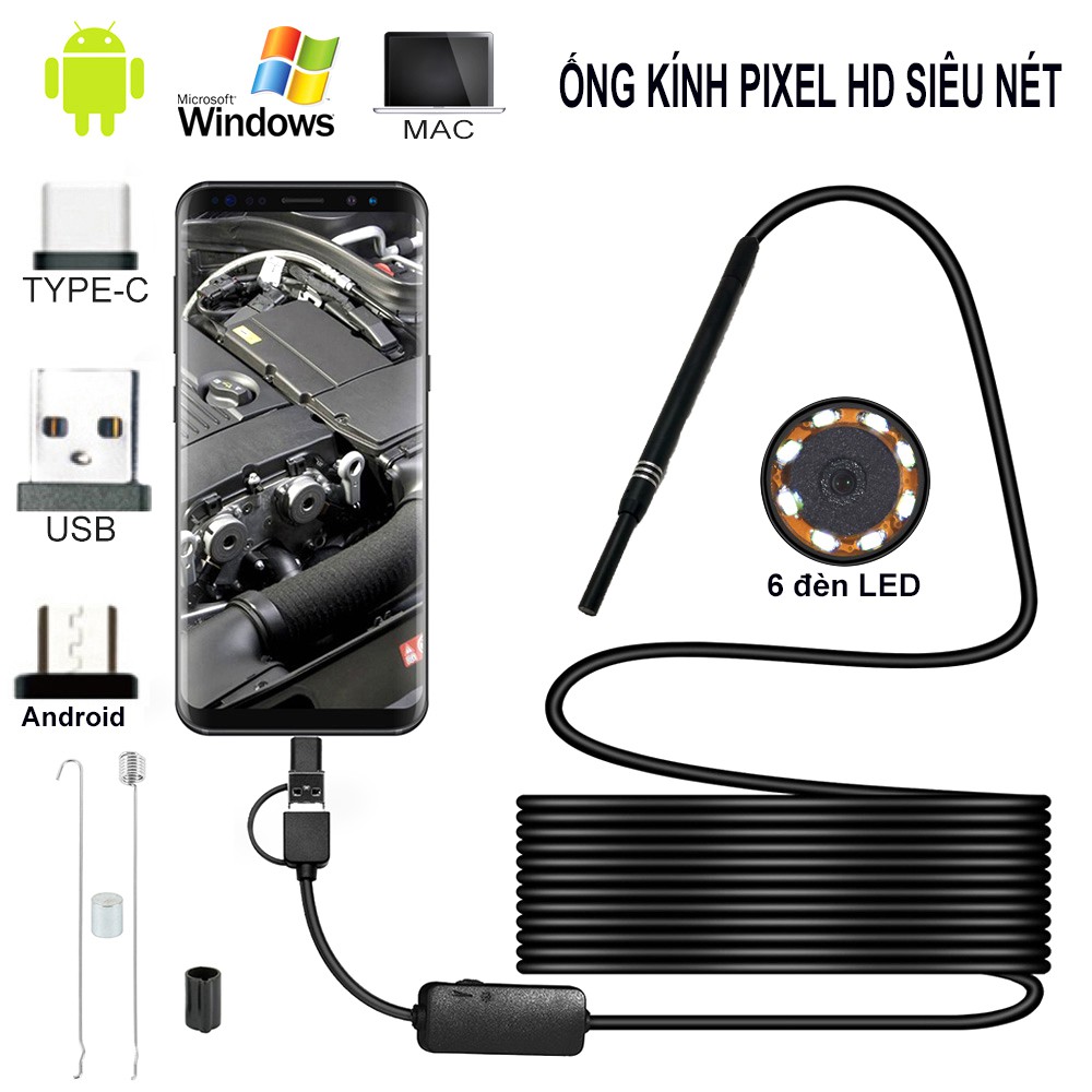 Bộ Lấy Ráy Tai Có Camera Cao Cấp 3 Trong 1 Soi Tai Mũi Miệng