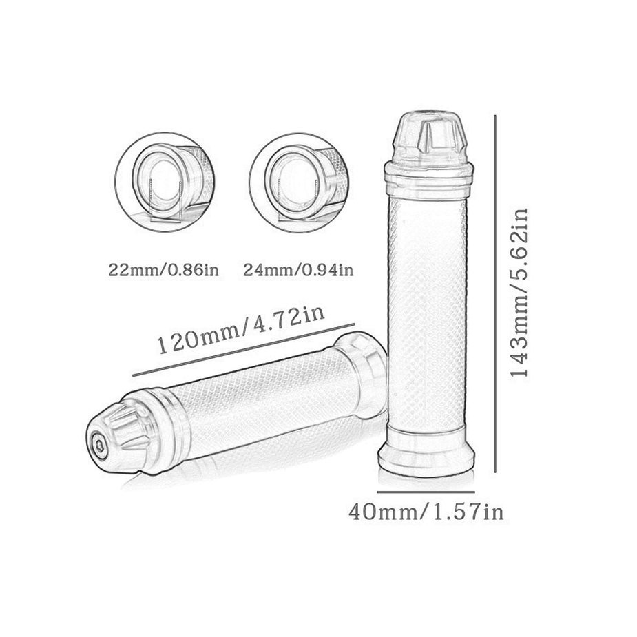 Bọc tay lái xe máy/xe đạp bằng cao su mềm chống trượt thoải mái