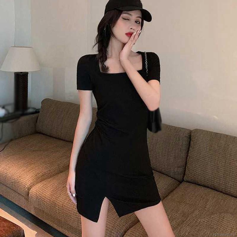 Đầm Xòe Cổ Vuông Thiết Kế Sang Trọng Thanh Lịch Cho Nữ