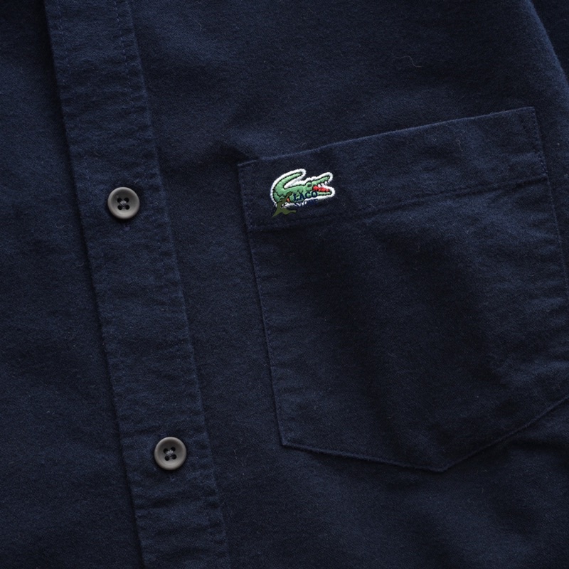 Áo sơ mi trơn ngắn tay nam công sở vải oxford 100% cotton LCST0001