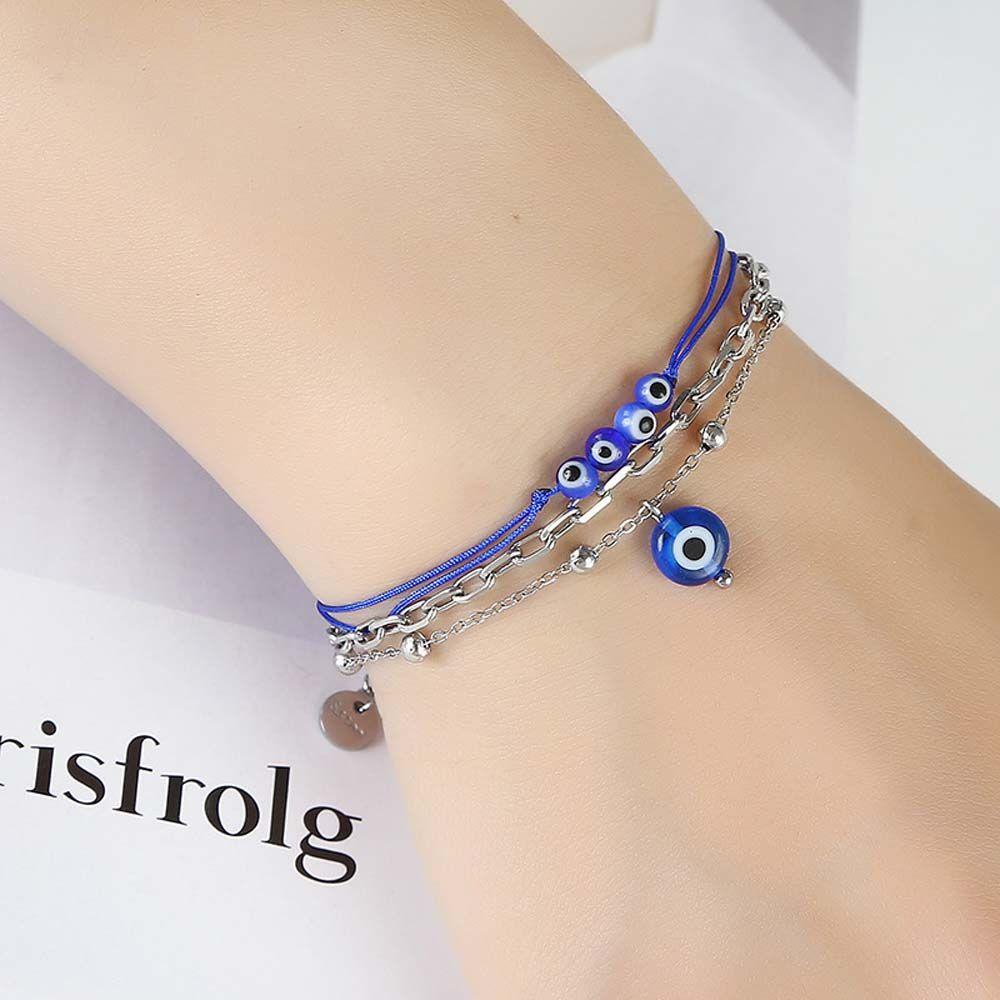 Lắc Chân Hình Mắt Quỷ Phong Cách Bohemian Thời Trang Cho Nữ