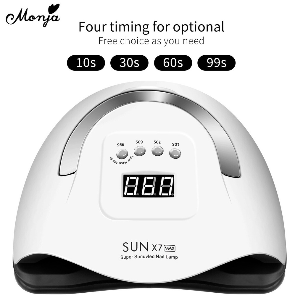 [Hàng mới về] Đèn LED UV thông minh 180w 57 bóng tiện dụng để làm khô móng tay nhanh chóng