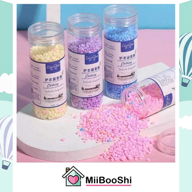 Viên xả vải khô combo 4 lọ xả vải thơm dùng cho mọi loại quần áo lưu hương thơm lâu MiibooShi