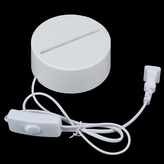 Combo 10 Bộ Đế Đèn Led 3D (3 màu và 16 màu) - Đế Đèn Mica Trang Trí Phòng Ngủ
