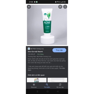 Sữa rửa mặt ACNE Naomi