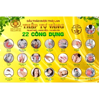 [ HÀNG CHÍNH HÃNG ] DẦU THẬP TỰ VÀNG Nội Địa Thái Lan 3cc
