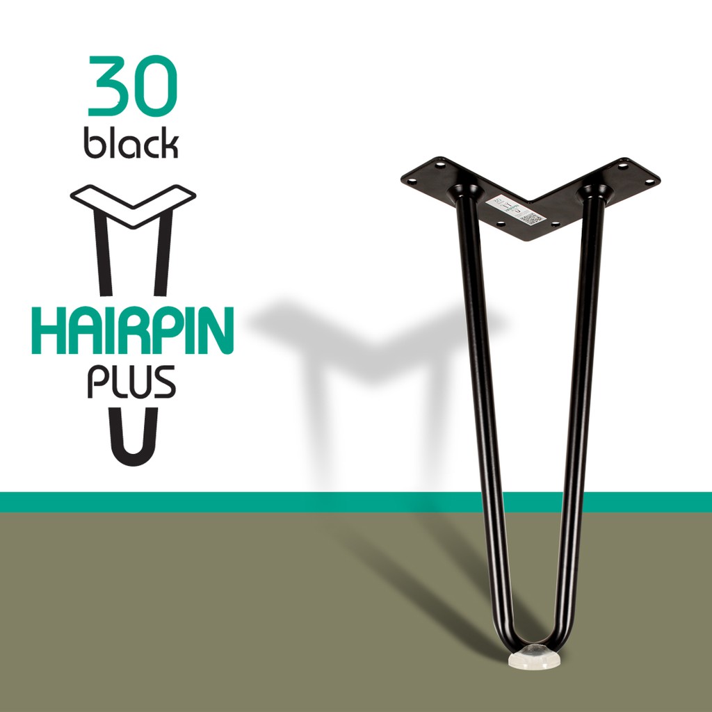 Chân bàn sắt Hairpin Plus 30cm (ĐK 14mm)