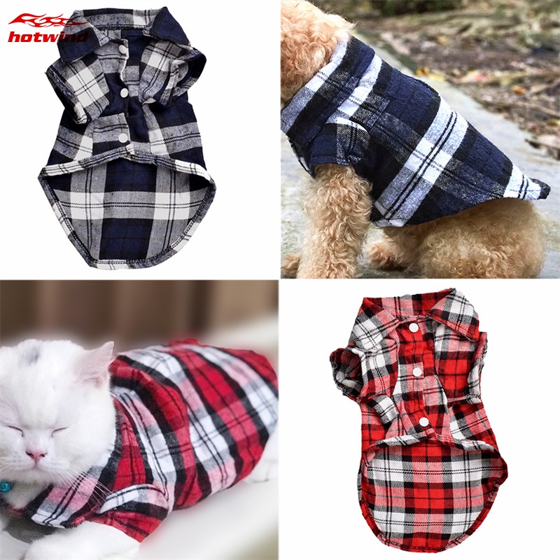 Hw Áo Thun Cotton Dễ Thương Cho Thú Cưng Size XS-XL