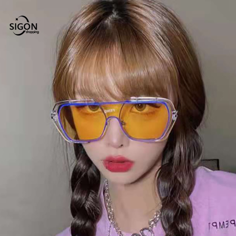 Kính Mát Gọng Lớn Chống Tia Cực Tím Thời Trang Retro