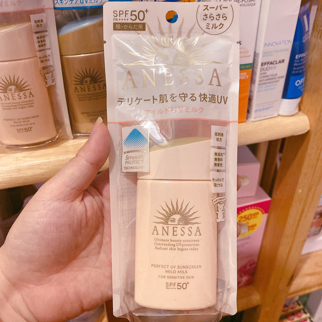 Kem Chống Nắng Anessa Perfect UV Mild Milk Nội Địa Nhật