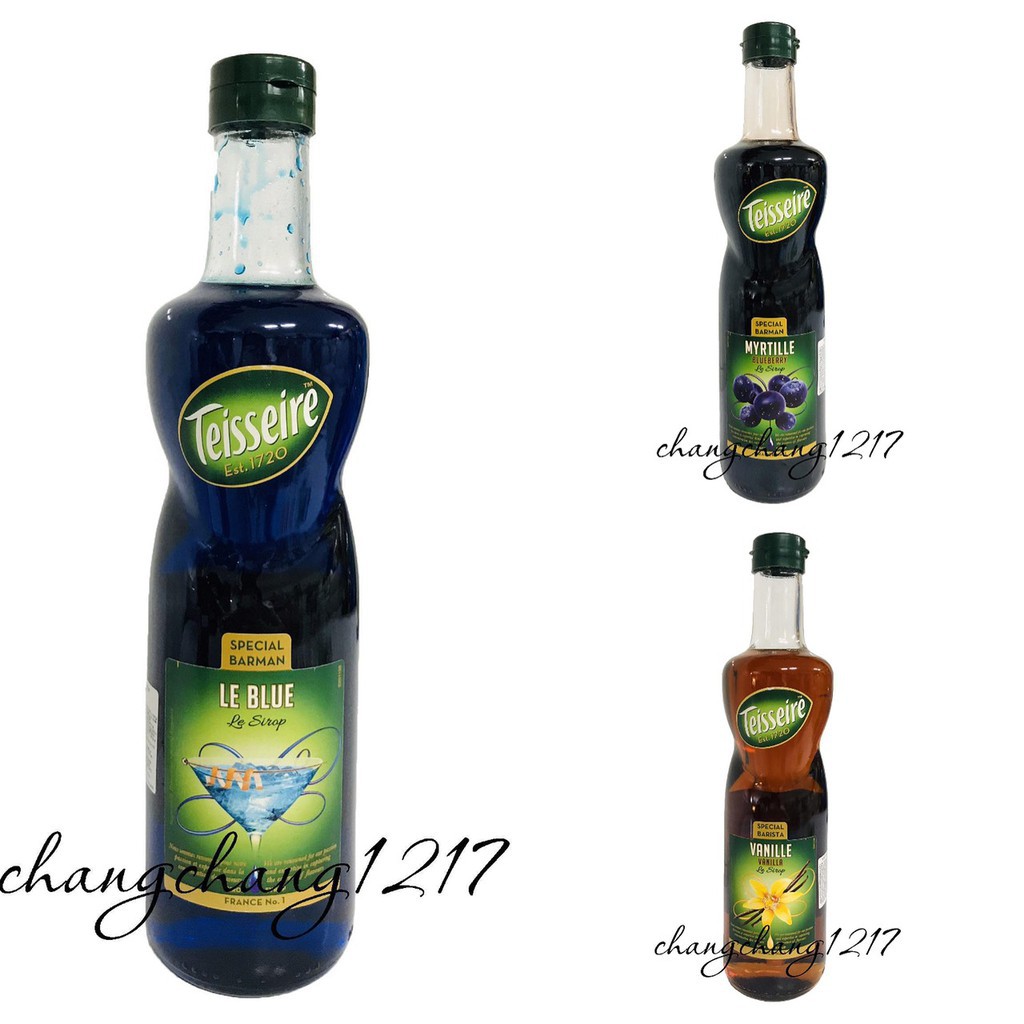Siro Teisseire  Chai Thủy Tinh 700ml