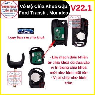 Vỏ Độ gập Chìa khoá xe Ford Transit V22