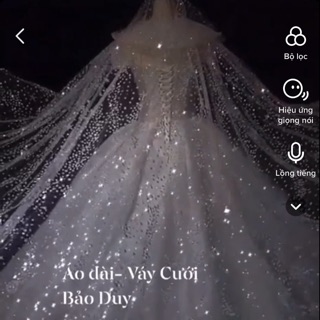 Lúp cô dâu kim tuyến phát sáng