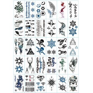 Combo 30 tấm Hình xăm dán Mini