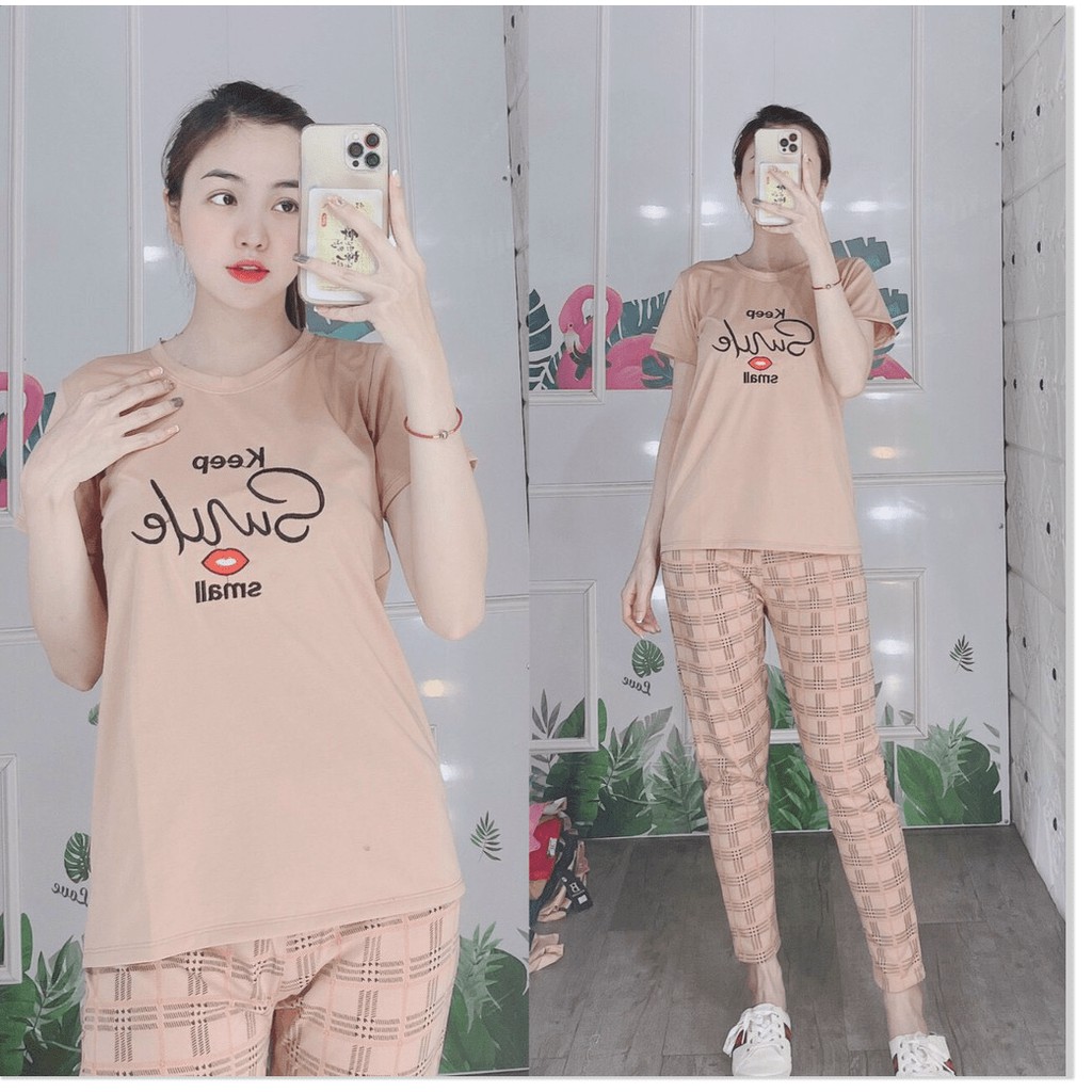 SET BỘ THUN NỮ QUẦN DÀI SIÊU XINH,HỌA TIẾT ÁO VÔ CÙNG XINH XẮN THỜI TRANG KOKO MI