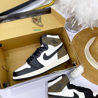 Giày jordan cổ cao FREE SHIP Giày jordan Nâu đen cổ cao hàng cao cấp nam nữ full box Đặc Biệt