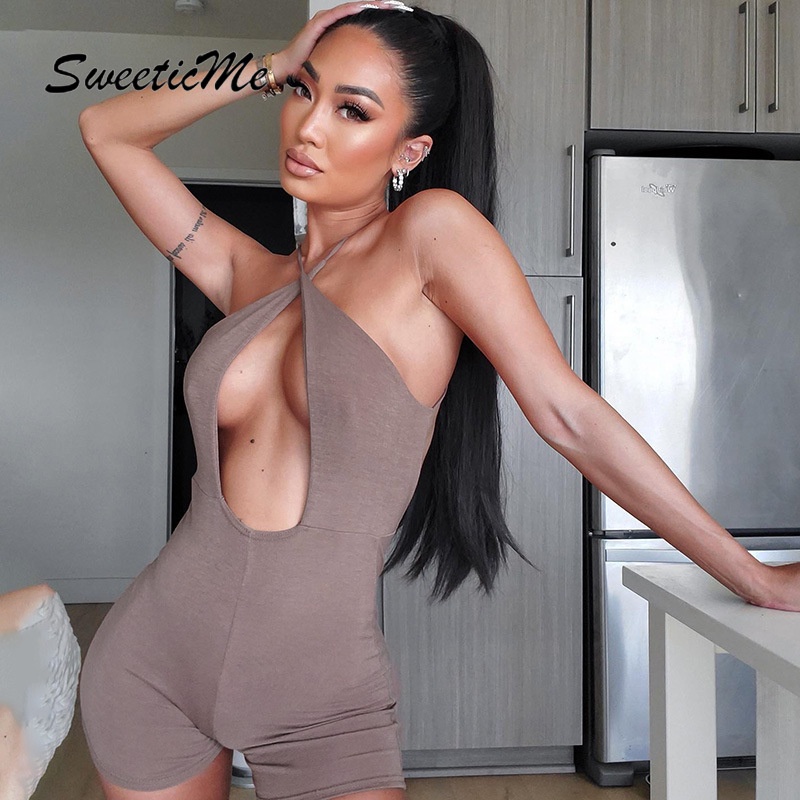 Áo liền quần SweeticMe Màu Trơn Hở Lưng 2022 | BigBuy360 - bigbuy360.vn