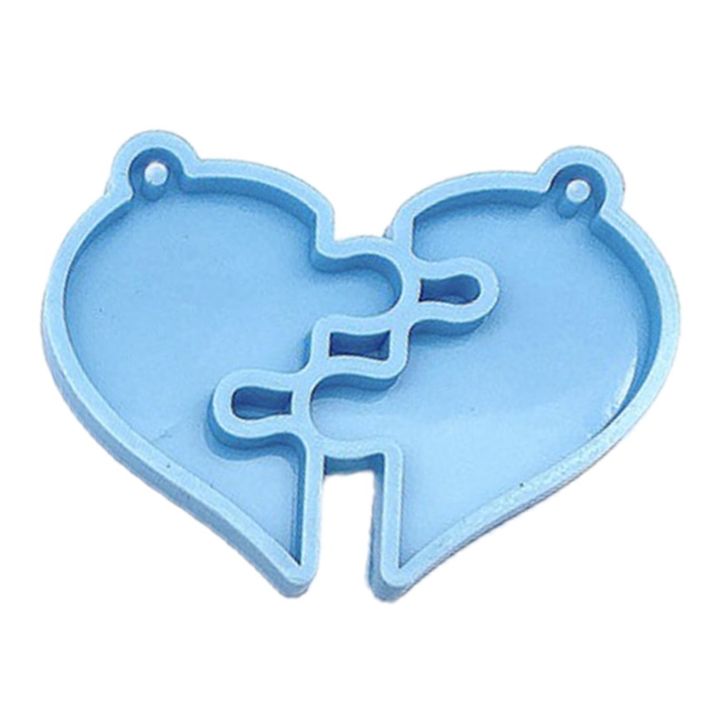 Khuôn Silicone Hình Trái Tim Làm Móc Khóa