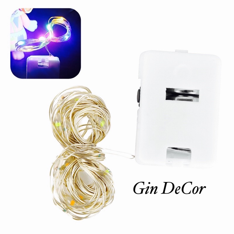 Dây đèn Led fairylight ,dây đèn đom đóm 1 mét dùng pin